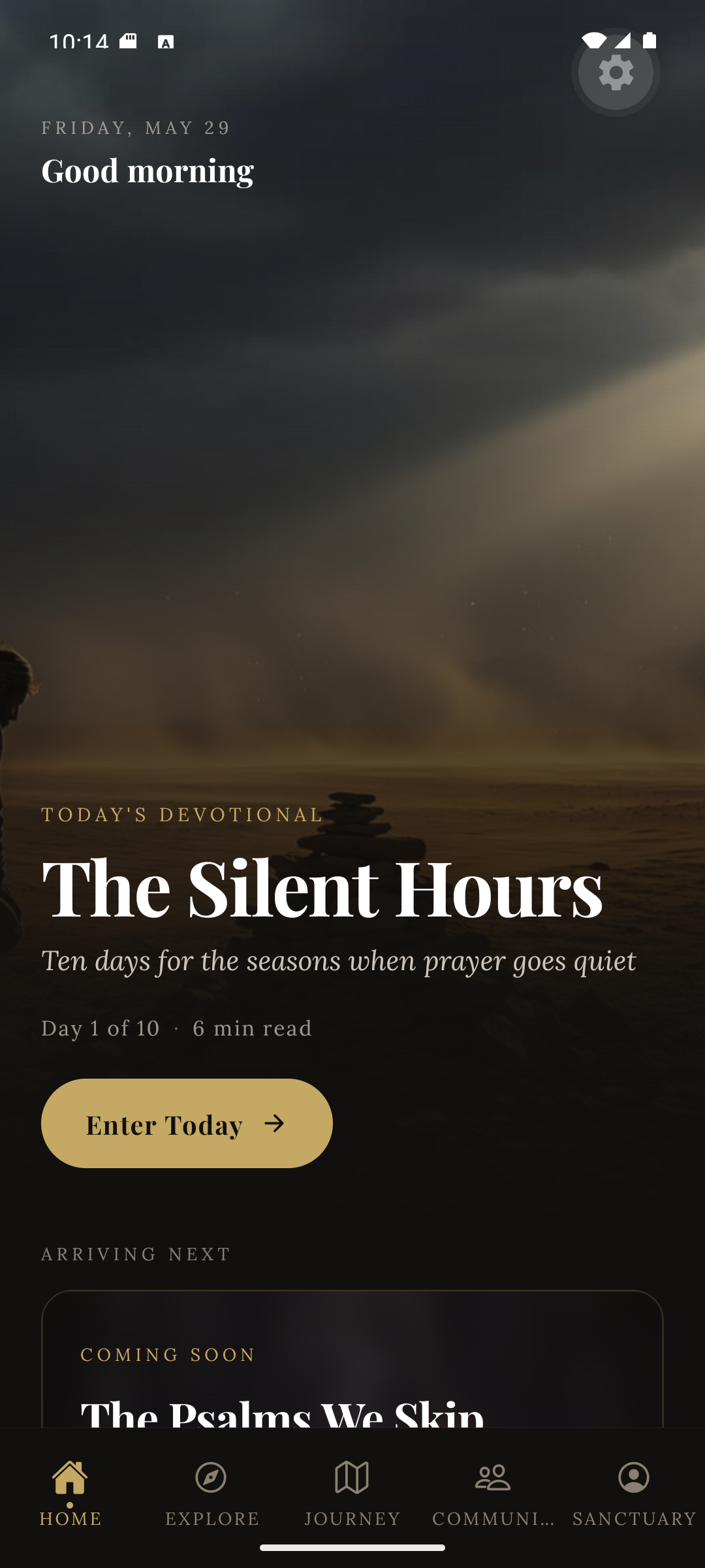 Words for the Day home screen